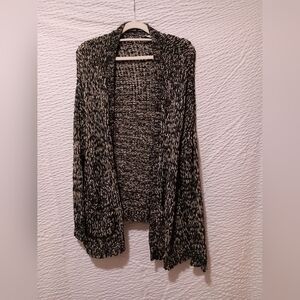 Volcom Mix Tape Black and White Knit Cardigan M